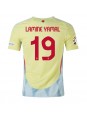 Espanja Lamine Yamal #19 Vieraspaita EM-Kisat 2024 Lyhythihainen